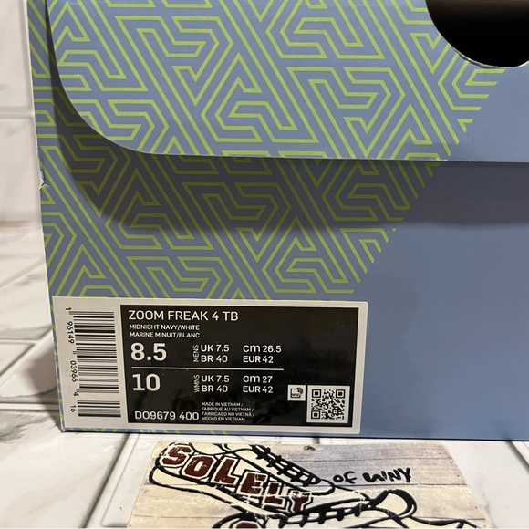 New Nike Zoom Freak 4 TB Promo Basketball Shoes Giannis Jordan Kobe Navy Blue - Picture 14 of 15